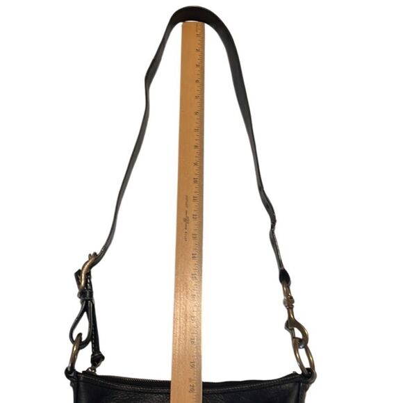 Coach Black Signature C Convertible Brass Hardware Strap Leather Bag 10402 - Picture 11 of 12
